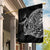 Hawaiian Whales Polynesian Art Motifs Garden Flag Black Color - Polynesian Pride