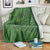Hawaiian Whales Polynesian Art Motifs Blanket Green Color - Polynesian Pride
