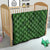 Hawaiian Whales Polynesian Art Motifs Quilt Green Color - Polynesian Pride