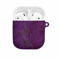 Hawaiian Whales Polynesian Art Motifs AirPods Case Purple Color LT03 Purple - Polynesian Pride
