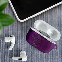 Hawaiian Whales Polynesian Art Motifs AirPods Case Purple Color LT03 - Polynesian Pride