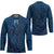 Hawaiian Whales Polynesian Art Motifs Hockey Jersey Blue Color - Polynesian Pride