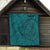 Hawaiian Whales Polynesian Art Motifs Quilt Turquoise Color - Polynesian Pride