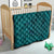 Hawaiian Whales Polynesian Art Motifs Quilt Turquoise Color - Polynesian Pride
