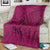 Hawaiian Whales Polynesian Art Motifs Blanket Pink Color - Polynesian Pride