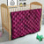 Hawaiian Whales Polynesian Art Motifs Quilt Pink Color - Polynesian Pride