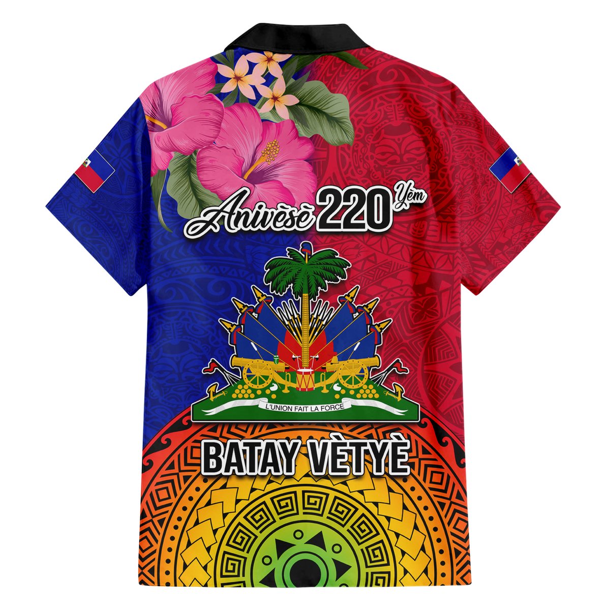 Haiti Battle of Vertieres Hawaiian Shirt The Haitian Revolution 220th Anniversary Polynesian Style LT03 - Polynesian Pride