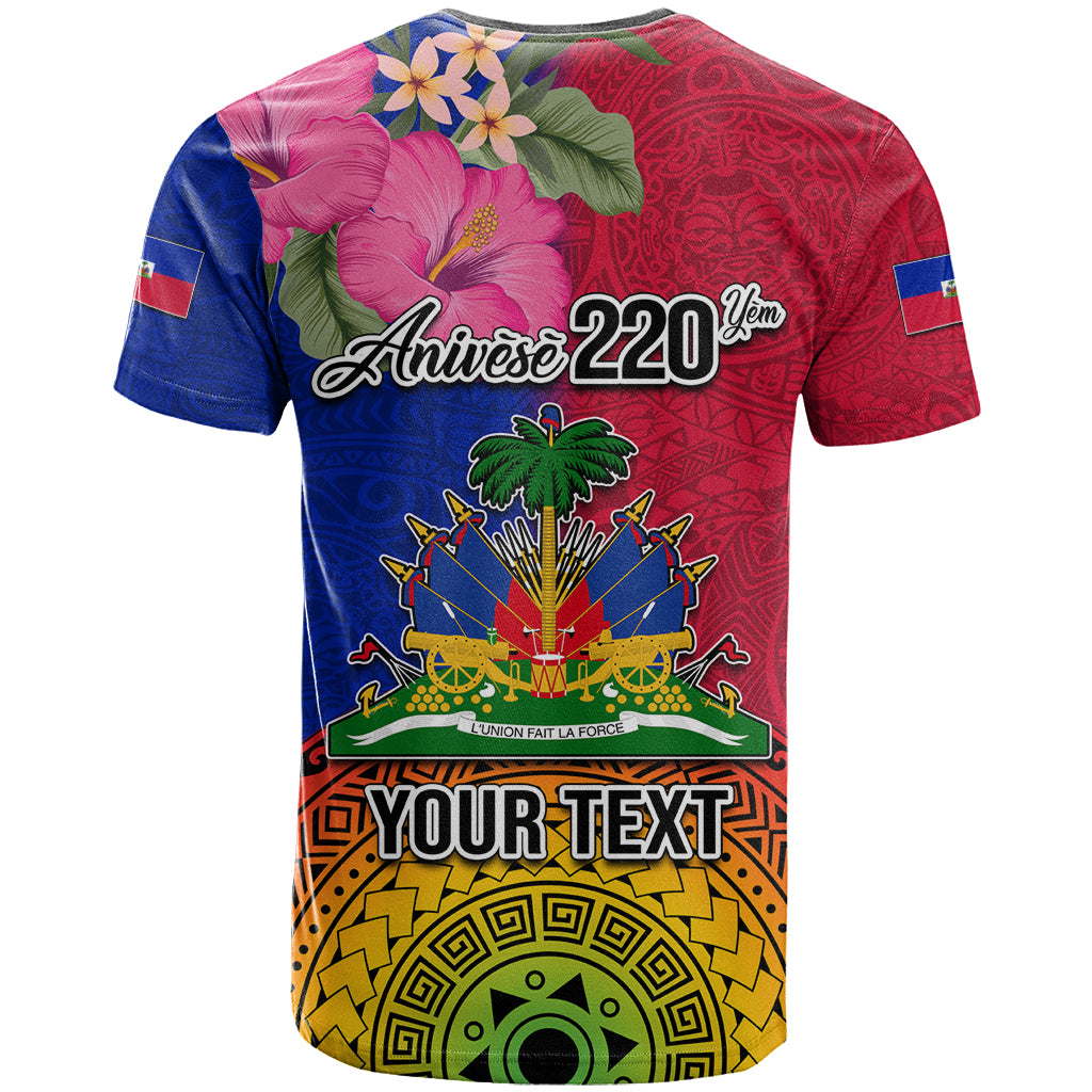 Personalised Haiti Battle of Vertieres T Shirt The Haitian Revolution 220th Anniversary Polynesian Style LT03 - Polynesian Pride
