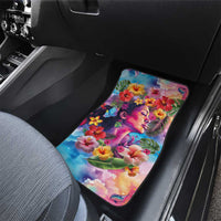Polynesian Women Car Mats Tropical Plant - Vibrant Surreal Dreamscape Vibe LT03 - Polynesian Pride