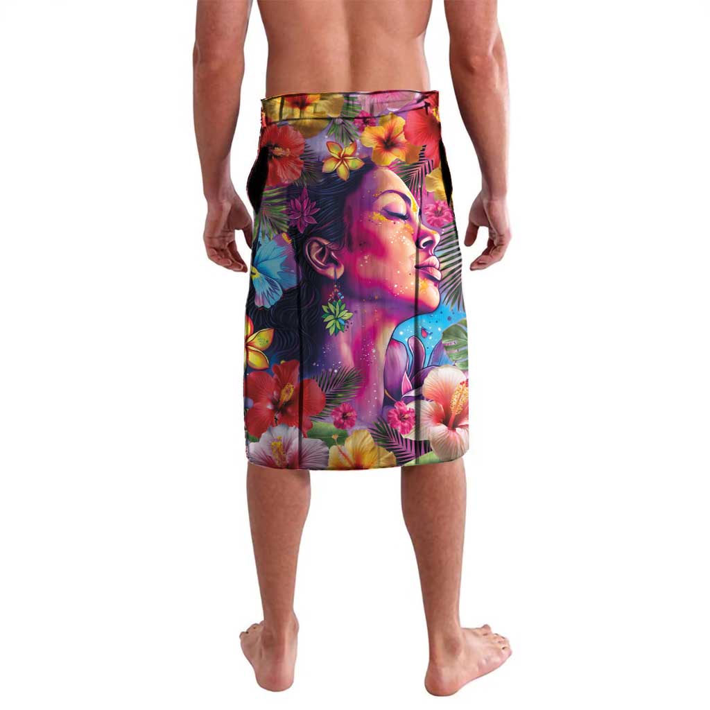 Polynesian Women Lavalava Tropical Plant - Vibrant Surreal Dreamscape Vibe