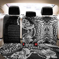 Hawaiian Manta Ray and Hammerhead Shark Tribal Tattoo Back Car Seat Cover with Polynesian Tribal Pattern Black-White Color LT03 - Polynesian Pride