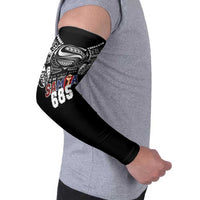 Super Samoa-Six Eight Five to The World Arm Sleeves Traditional Samoan Tattoo Black Color