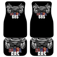 Super Samoa-Six Eight Five to The World Car Mats Traditional Samoan Tattoo Black Color