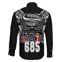 Super Samoa-Six Eight Five to The World Family Matching Short Sleeve Bodycon Dress and Hawaiian Shirt Traditional Samoan Tattoo Black Color LT03 - Polynesian Pride
