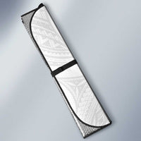 Super Samoa-Six Eight Five to The World Auto Sun Shade Traditional Samoan Tattoo All White