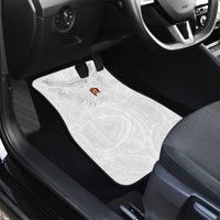 Super Samoa-Six Eight Five to The World Car Mats Traditional Samoan Tattoo All White
