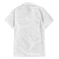 Lotu Tamaiti Samoan Art Tattoo Polynesian Pattern Family Matching Short Sleeve Bodycon Dress and Hawaiian Shirt LT03 - Polynesian Pride