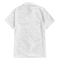Lotu Tamaiti Samoan Art Tattoo Polynesian Pattern Family Matching Tank Maxi Dress and Hawaiian Shirt LT03 - Polynesian Pride