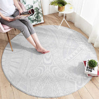 Lotu Tamaiti Samoan Art Tattoo Polynesian Pattern Round Carpet LT03 - Polynesian Pride