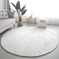 Lotu Tamaiti Samoan Art Tattoo Polynesian Pattern Round Carpet LT03 - Polynesian Pride