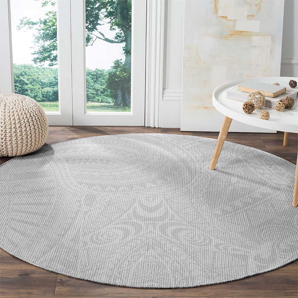 Lotu Tamaiti Samoan Art Tattoo Polynesian Pattern Round Carpet LT03 - Polynesian Pride