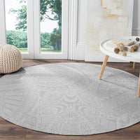 Lotu Tamaiti Samoan Art Tattoo Polynesian Pattern Round Carpet LT03 - Polynesian Pride