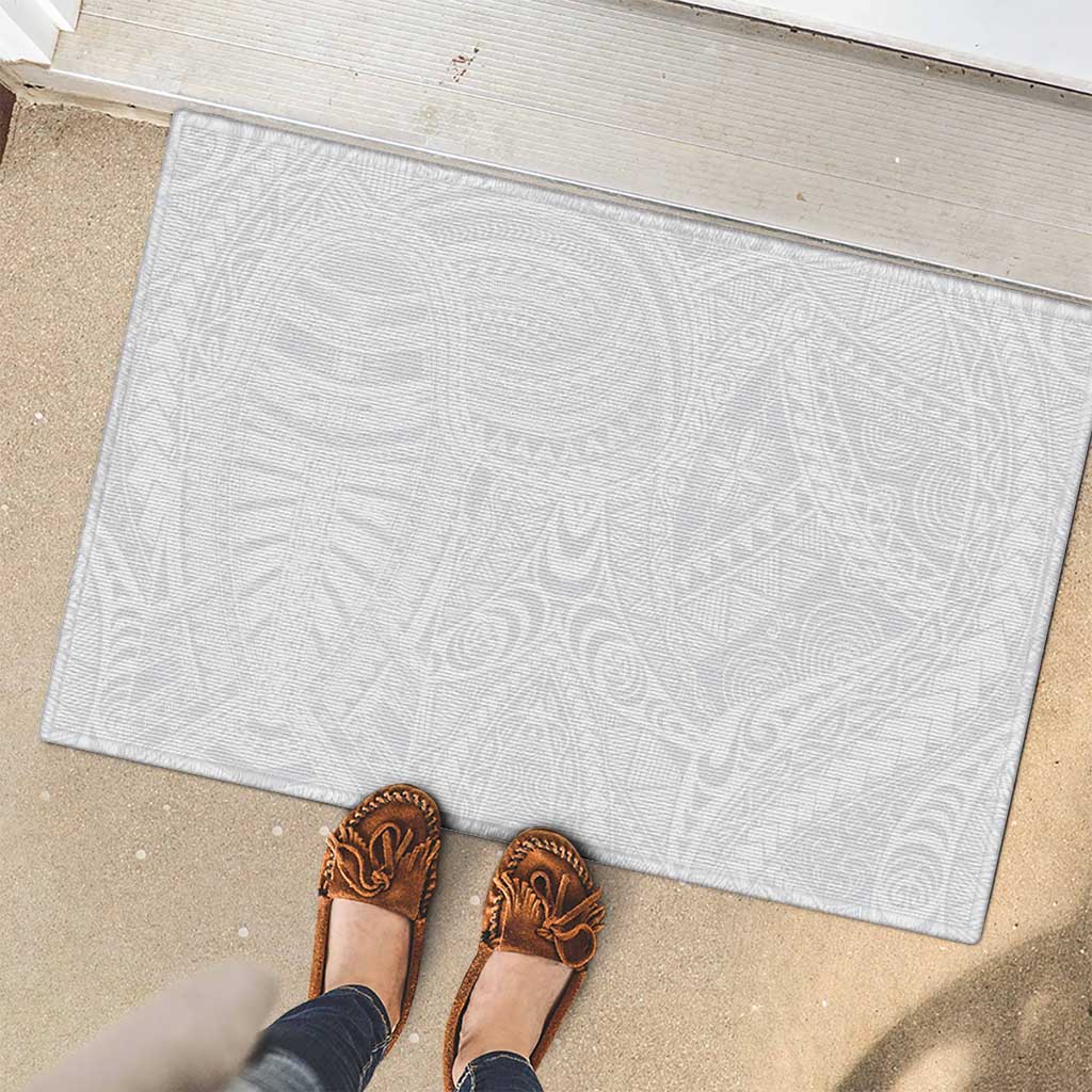 Lotu Tamaiti Samoan Art Tattoo Polynesian Pattern Rubber Doormat
