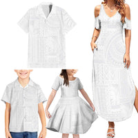 Lotu Tamaiti Samoan Art Tattoo Siapo Pattern Family Matching Summer Maxi Dress and Hawaiian Shirt LT03 - Polynesian Pride
