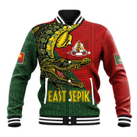 Sepik River Crocodile & Arts Festival Melanesian Pattern Baseball Jacket
