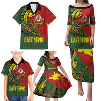 Sepik River Crocodile & Arts Festival Melanesian Pattern Family Matching Puletasi and Hawaiian Shirt LT03 - Polynesian Pride