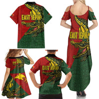 Sepik River Crocodile & Arts Festival Melanesian Pattern Family Matching Summer Maxi Dress and Hawaiian Shirt LT03 - Polynesian Pride