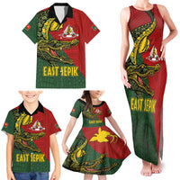 Sepik River Crocodile & Arts Festival Melanesian Pattern Family Matching Tank Maxi Dress and Hawaiian Shirt LT03 - Polynesian Pride