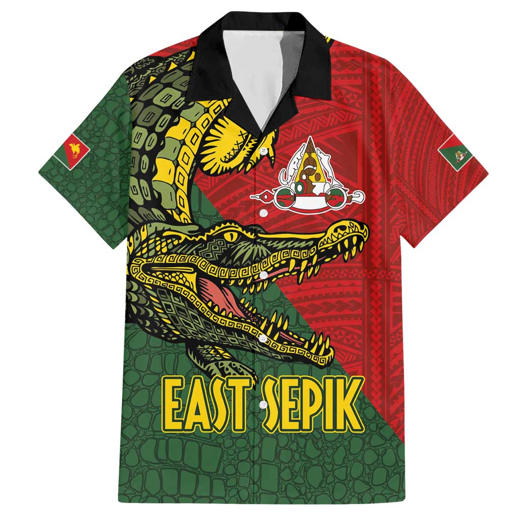 Sepik River Crocodile & Arts Festival Melanesian Pattern Hawaiian Shirt LT03 Red - Polynesian Pride