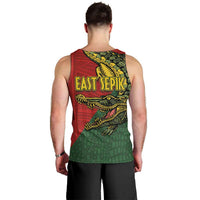 Sepik River Crocodile & Arts Festival Melanesian Pattern Men Tank Top LT03 - Polynesian Pride