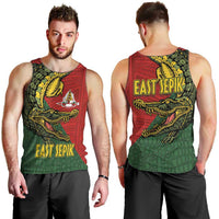 Sepik River Crocodile & Arts Festival Melanesian Pattern Men Tank Top LT03 - Polynesian Pride