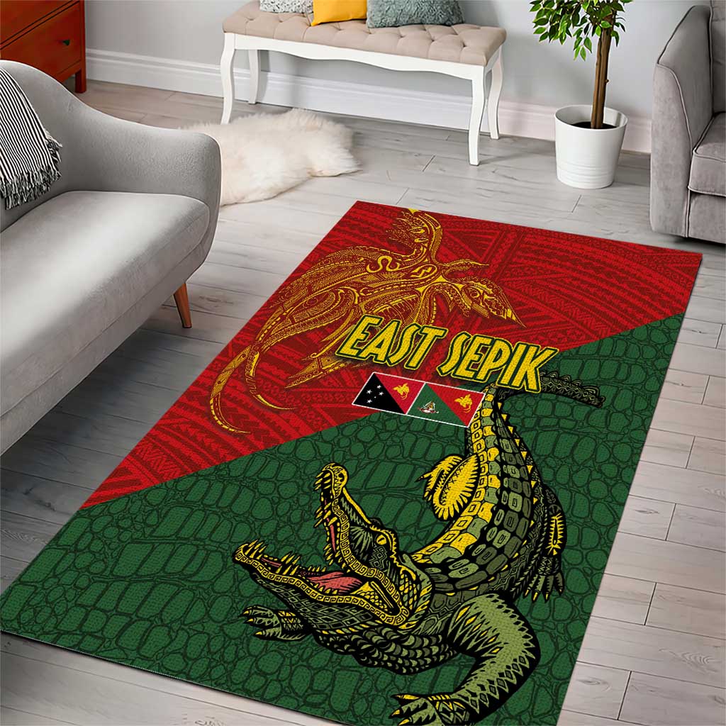 Sepik River Crocodile & Arts Festival Area Rug Bird-of-paradise Melanesian Tattoo LT03 - Polynesian Pride