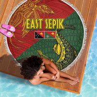 Sepik River Crocodile & Arts Festival Beach Blanket Bird-of-paradise Melanesian Tattoo LT03 - Polynesian Pride