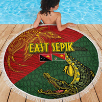 Sepik River Crocodile & Arts Festival Beach Blanket Bird-of-paradise Melanesian Tattoo LT03 - Polynesian Pride