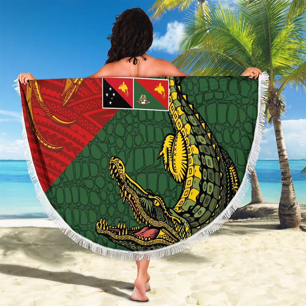 Sepik River Crocodile & Arts Festival Beach Blanket Bird-of-paradise Melanesian Tattoo LT03 - Polynesian Pride
