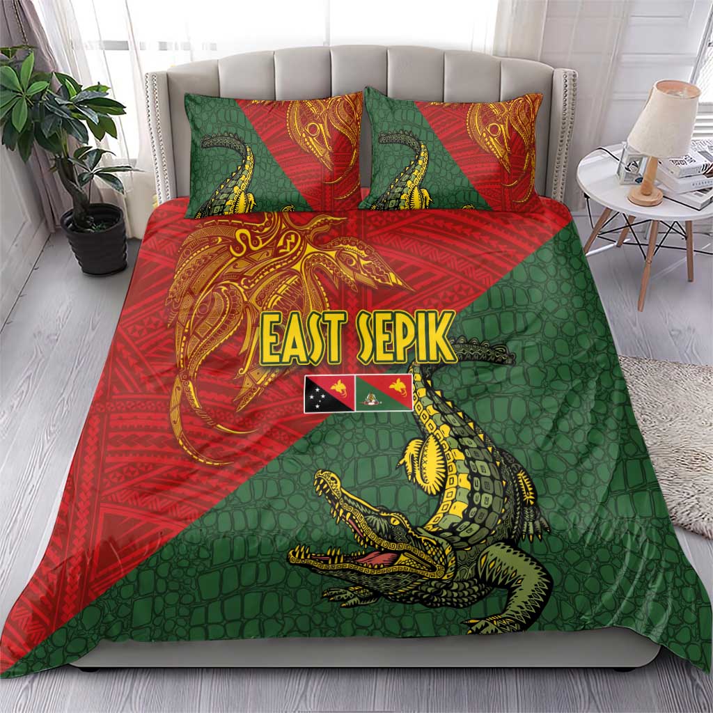 Sepik River Crocodile & Arts Festival Bedding Set Bird-of-paradise Melanesian Tattoo LT03 - Polynesian Pride