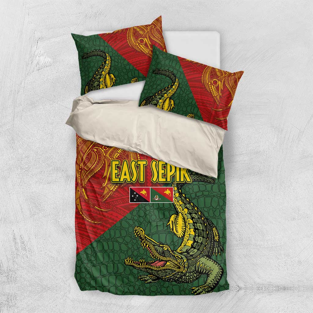 Sepik River Crocodile & Arts Festival Bedding Set Bird-of-paradise Melanesian Tattoo LT03 US Twin 172cm x 218cm Red - Polynesian Pride