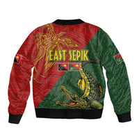 Sepik River Crocodile & Arts Festival Bomber Jacket Bird-of-paradise Melanesian Tattoo LT03 - Polynesian Pride
