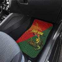Sepik River Crocodile & Arts Festival Car Mats Bird-of-paradise Melanesian Tattoo LT03 - Polynesian Pride