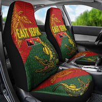 Sepik River Crocodile & Arts Festival Car Seat Cover Bird-of-paradise Melanesian Tattoo LT03 - Polynesian Pride