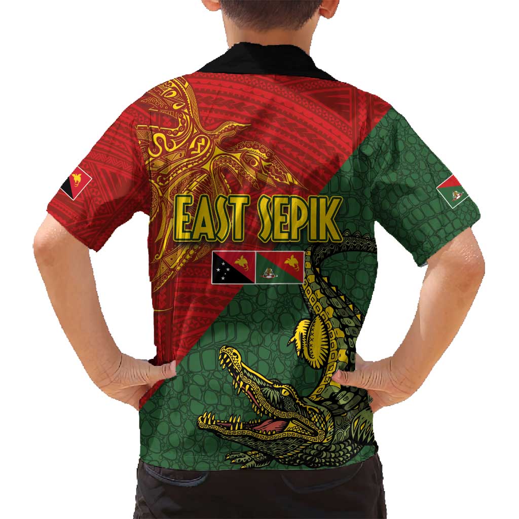 Sepik River Crocodile & Arts Festival Family Matching Off Shoulder Maxi Dress and Hawaiian Shirt Bird-of-paradise Melanesian Tattoo LT03 - Polynesian Pride