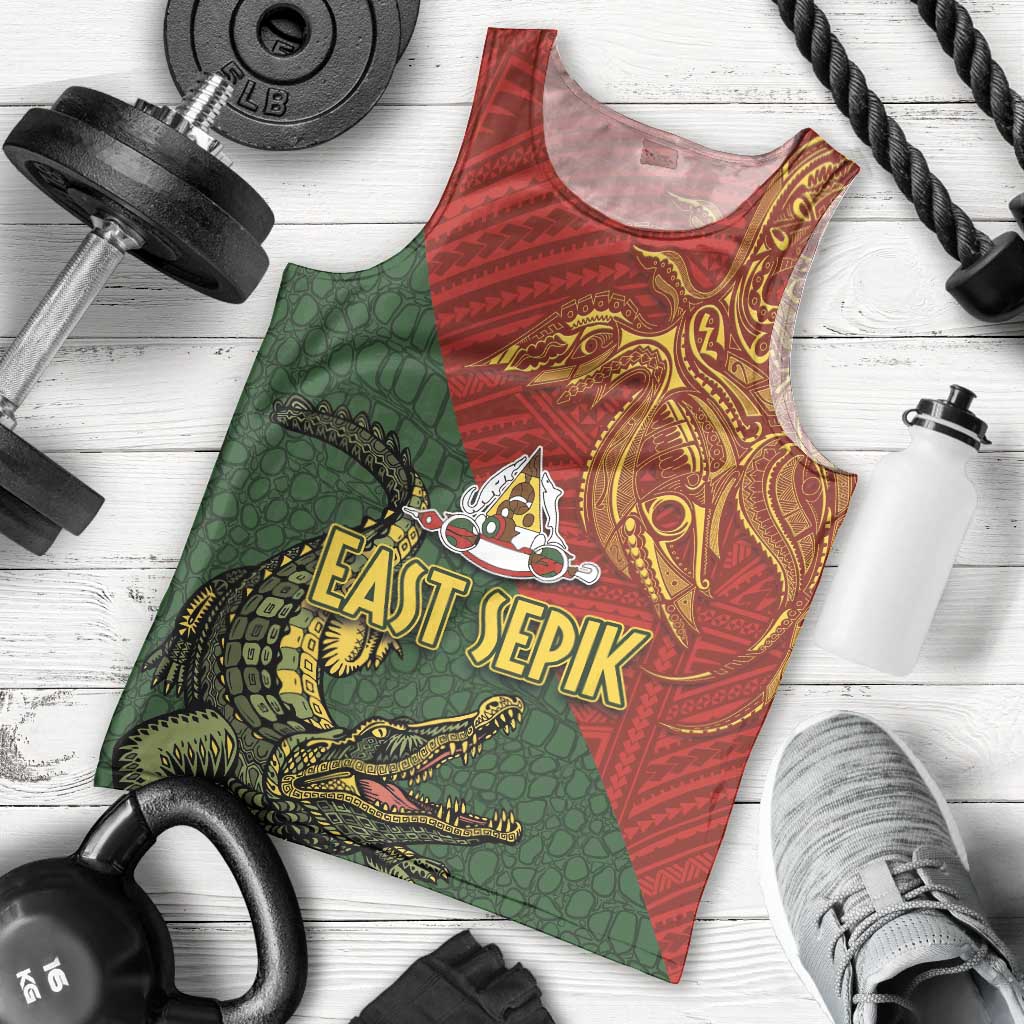 Sepik River Crocodile & Arts Festival Men Tank Top Bird-of-paradise Melanesian Tattoo LT03 - Polynesian Pride