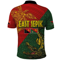 Sepik River Crocodile & Arts Festival Polo Shirt Bird-of-paradise Melanesian Tattoo LT03 - Polynesian Pride