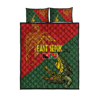 Sepik River Crocodile & Arts Festival Quilt Bed Set Bird-of-paradise Melanesian Tattoo LT03 - Polynesian Pride