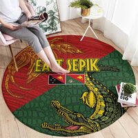 Sepik River Crocodile & Arts Festival Round Carpet Bird-of-paradise Melanesian Tattoo LT03 - Polynesian Pride