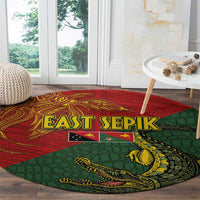 Sepik River Crocodile & Arts Festival Round Carpet Bird-of-paradise Melanesian Tattoo LT03 - Polynesian Pride
